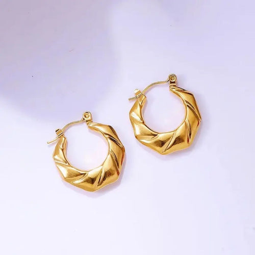 Whirlwind Gold Earrings