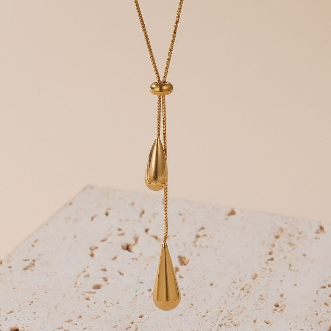 Golden Dewdrop Necklace