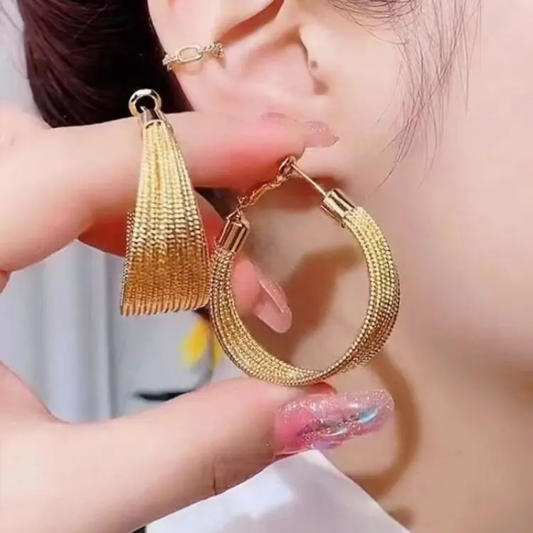 Luxe Layered Hoops Earring