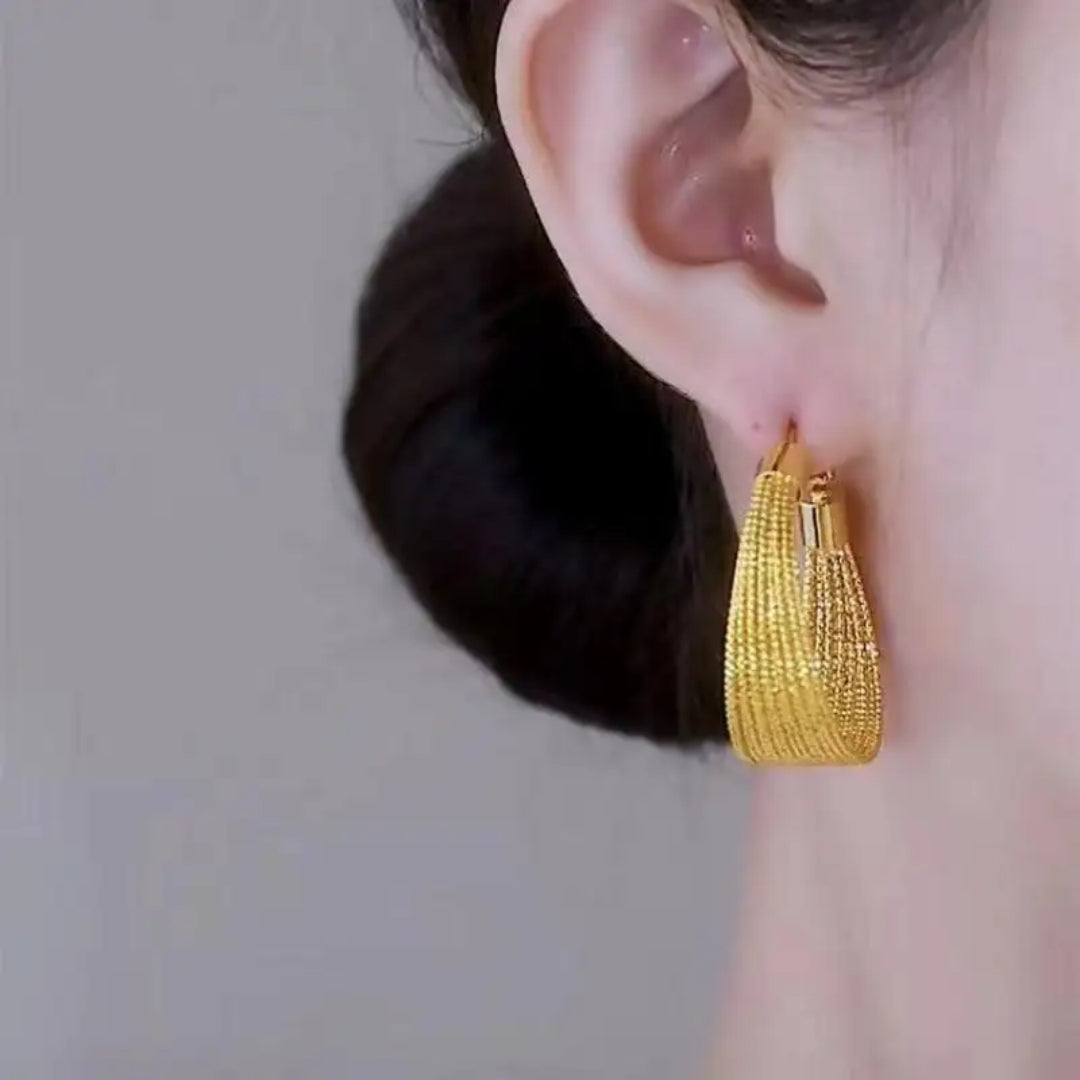 Luxe Layered Hoops Earring