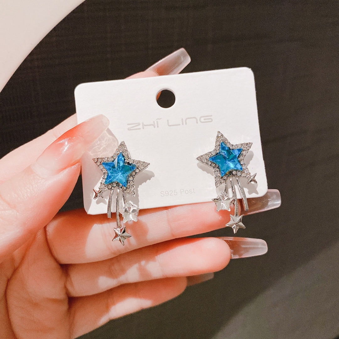 Blue Starlight Studs Earrings
