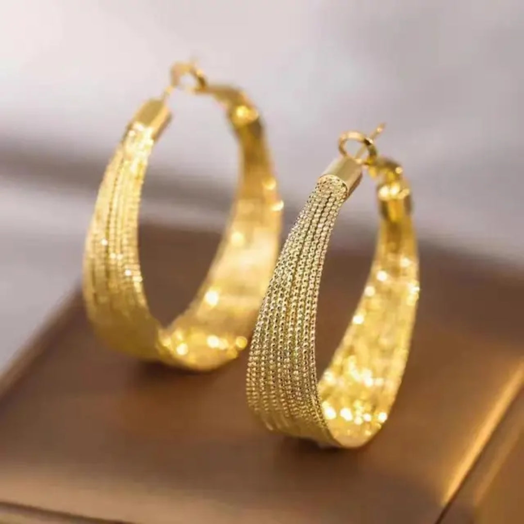 Luxe Layered Hoops Earring