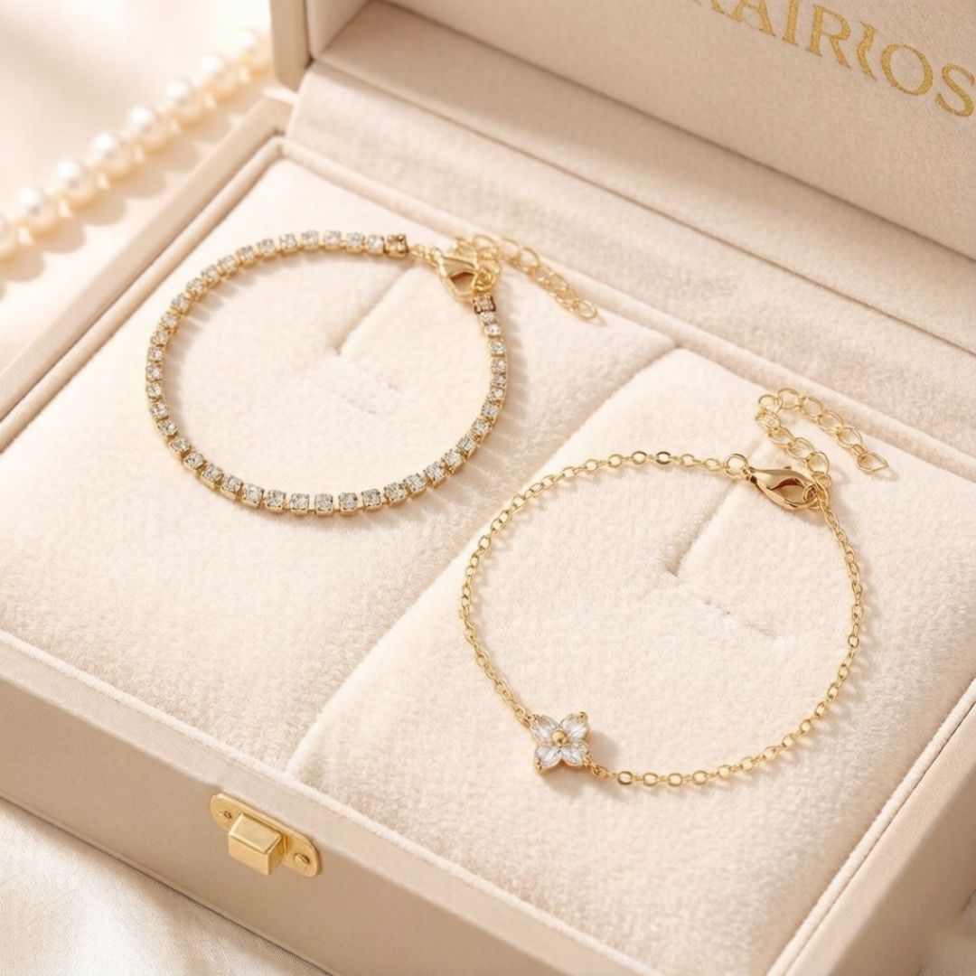 Clover Dainty Strand Bracelet
