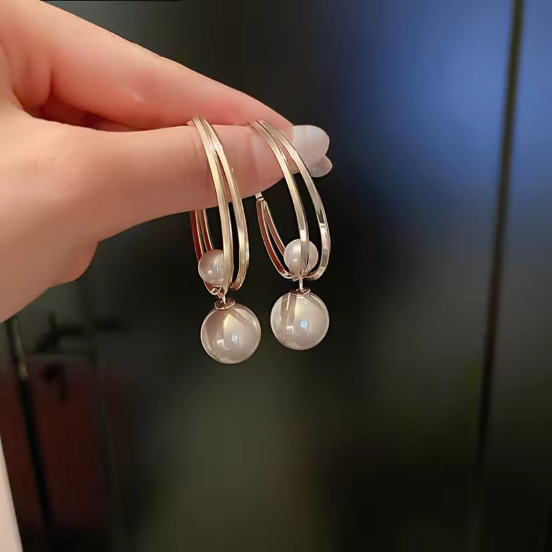 A Pearl Of Wisdom Hoop Earrings