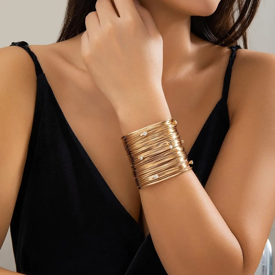 Gilded Pearl Bracelet