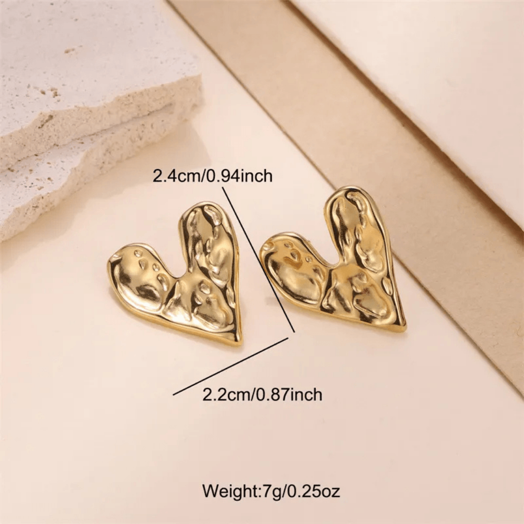 Love Struck Heart Earrings