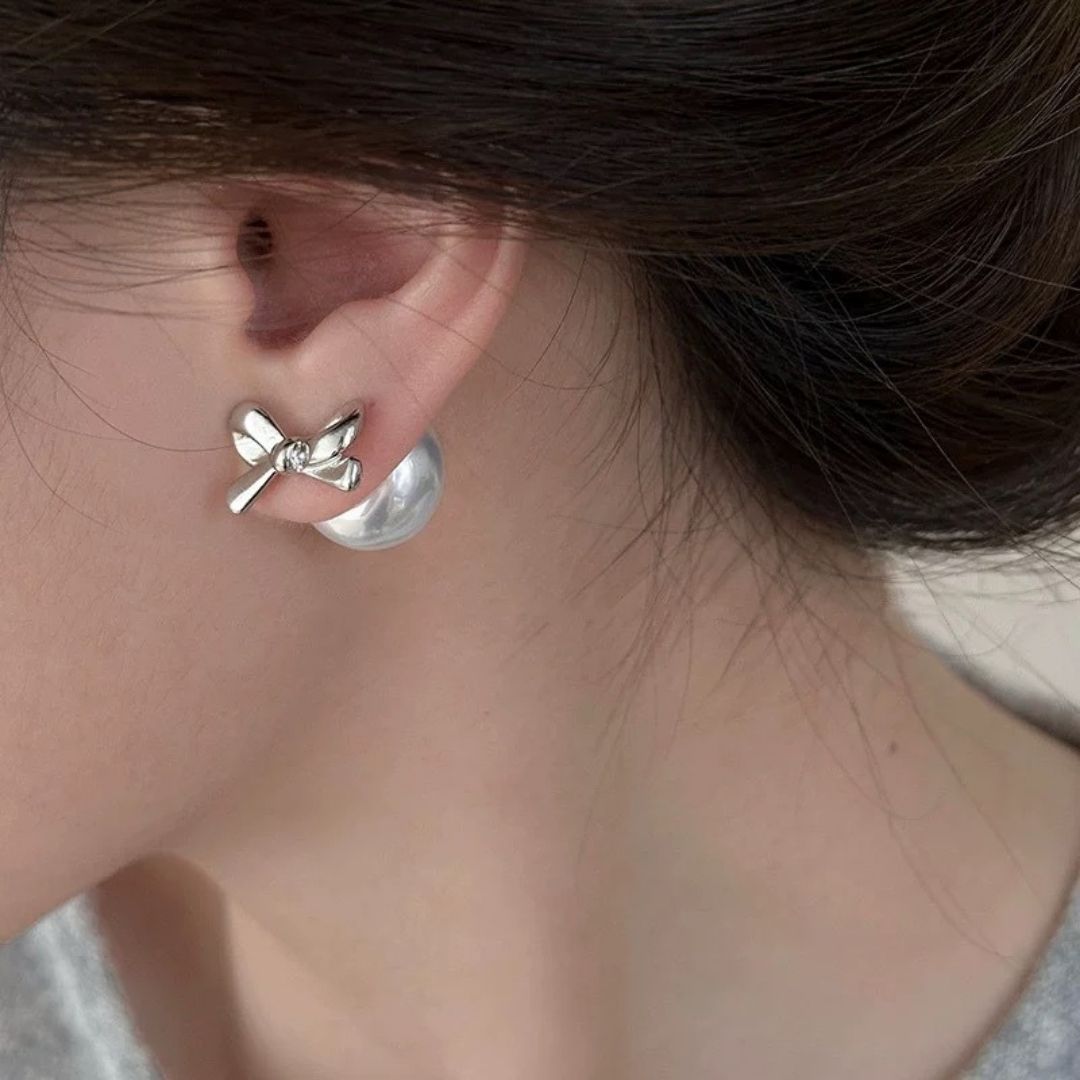 Chic Bow-Tie Studs Earrings