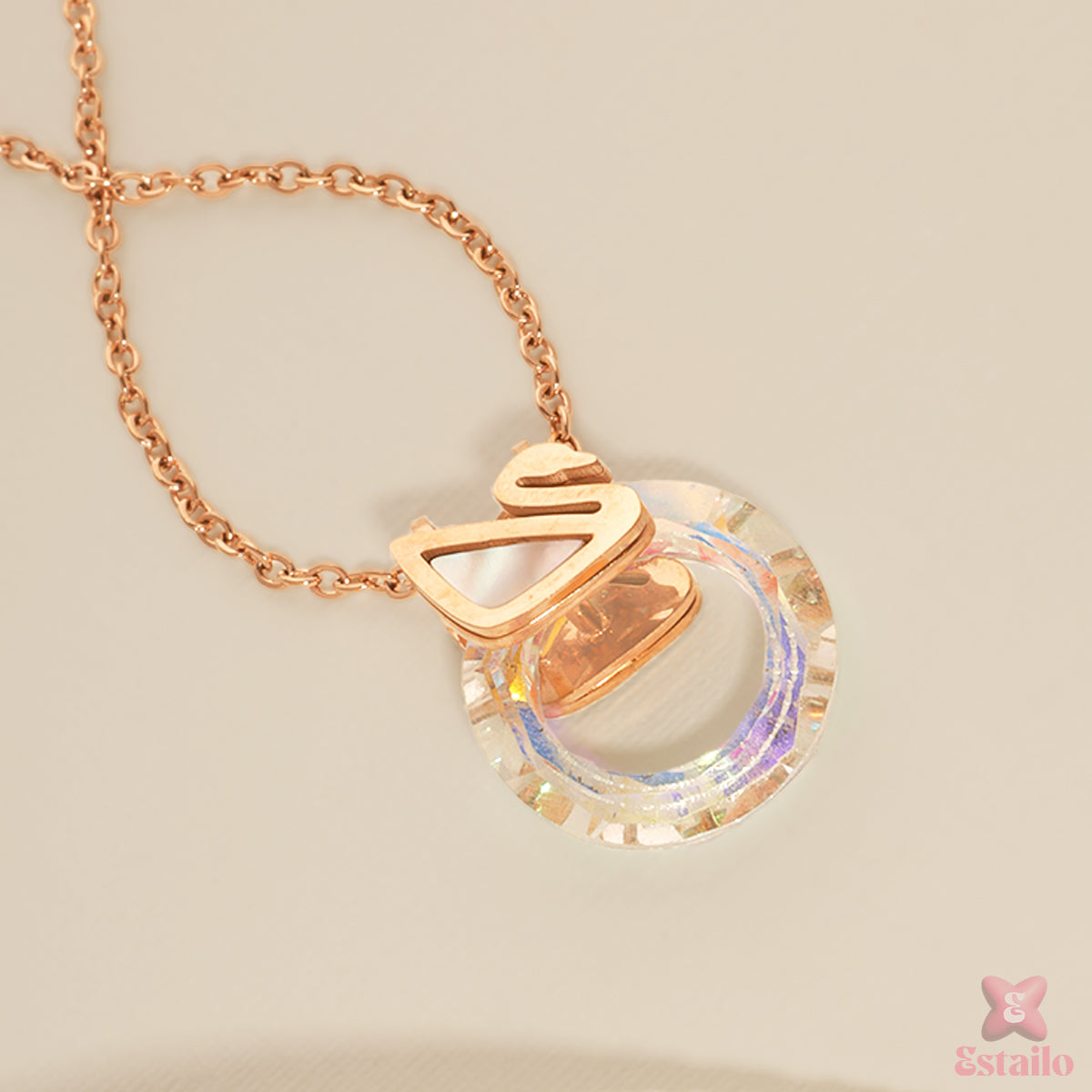 Twinkle Ring Charm Necklace