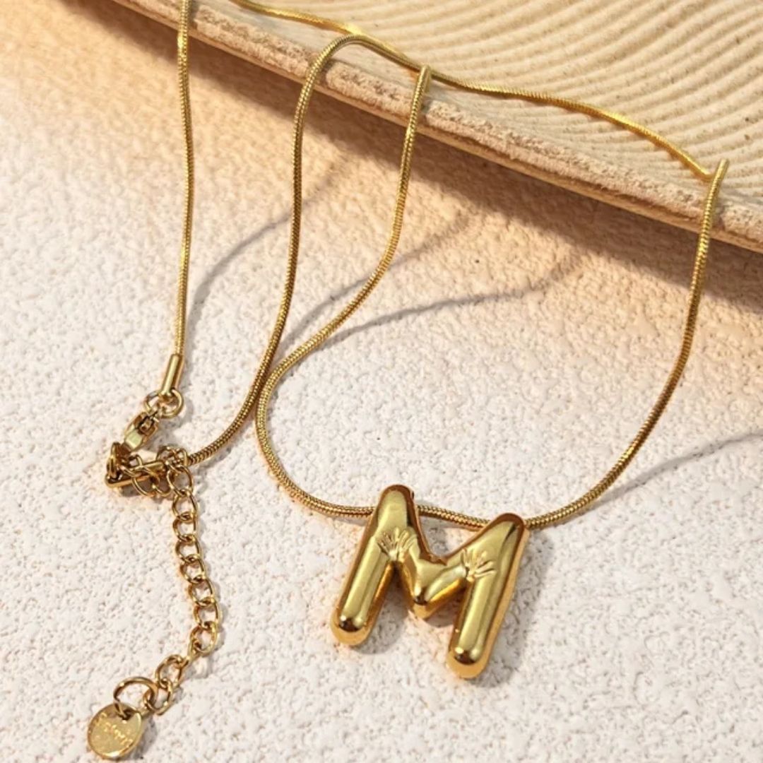 Alphabet M Necklace