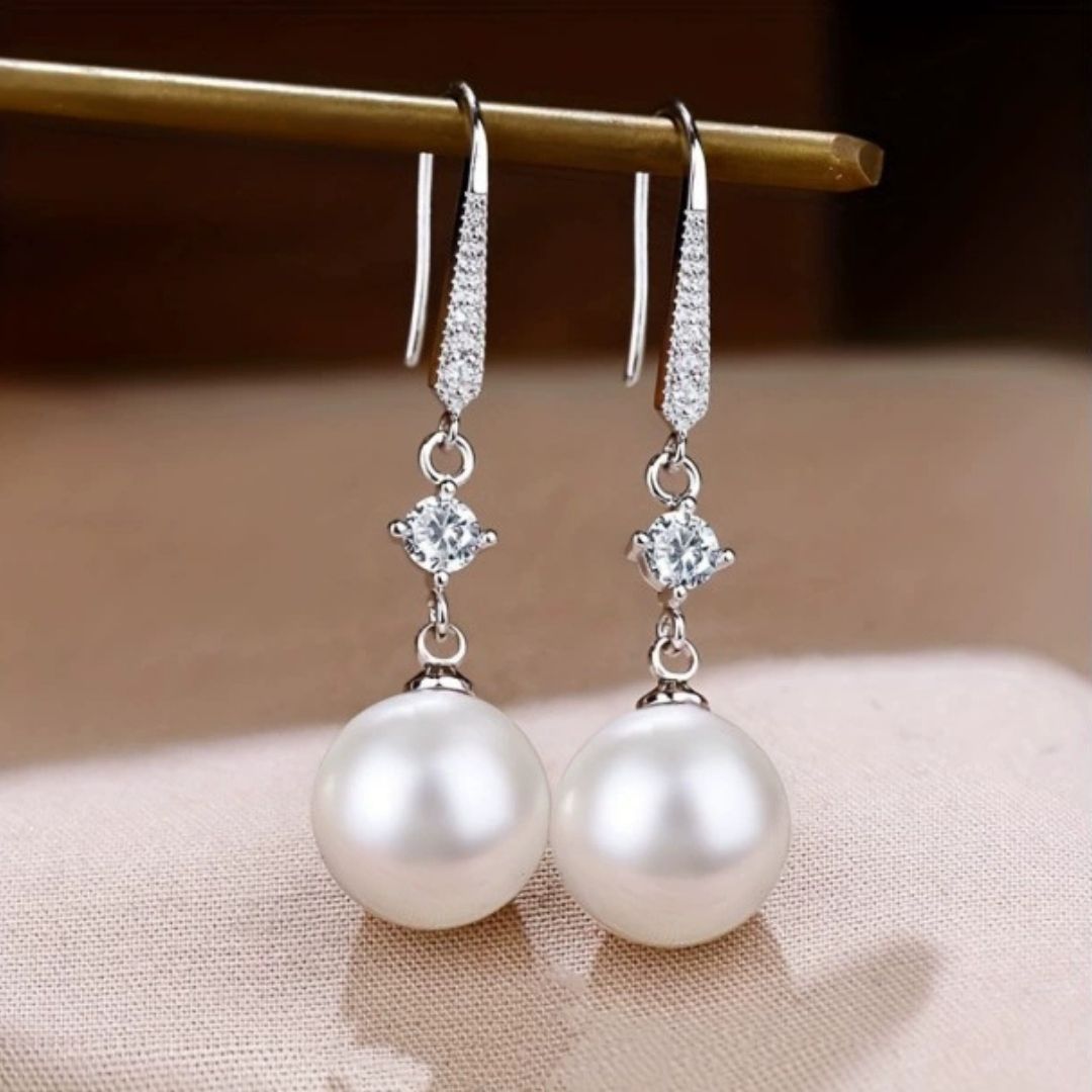 Majestic Moonstone Drops Earrings