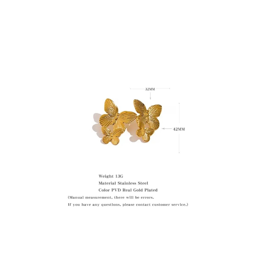 Golden Flutter Earring