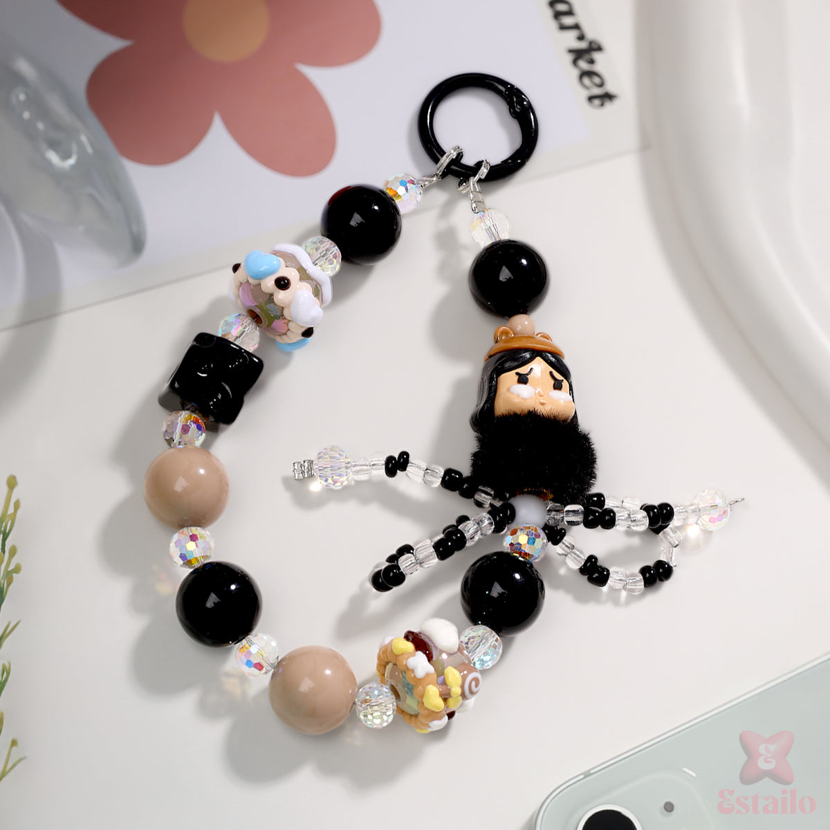 Fluffy Baddie Phone Charm