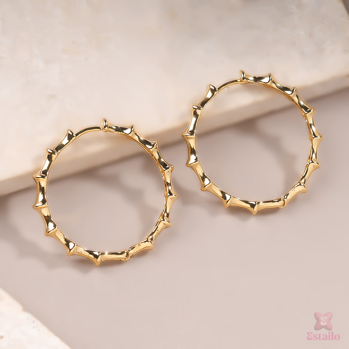 Sassy Spikes Hoops Earrings