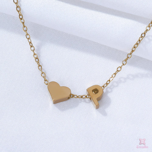 P Heart Neckpiece