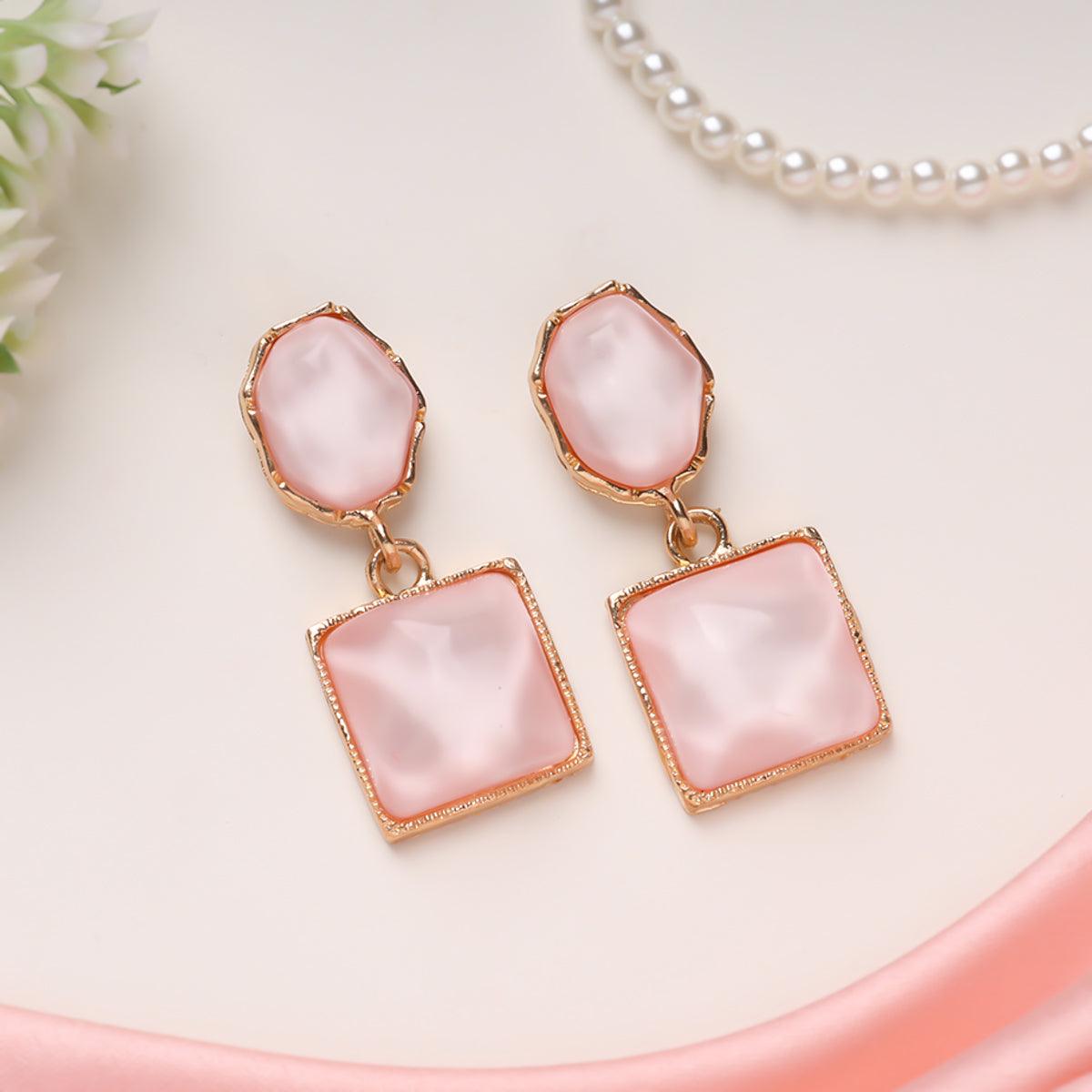 Blushing Beauty Statement Earrings