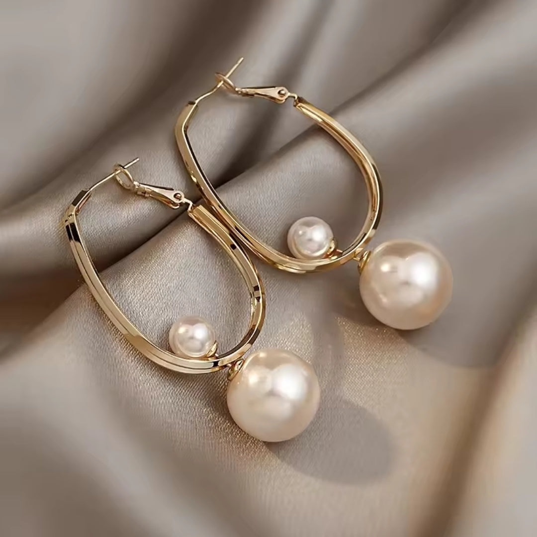 A Pearl Of Wisdom Hoop Earrings