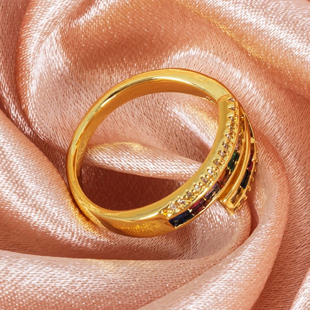 Rainbow Embrace Ring