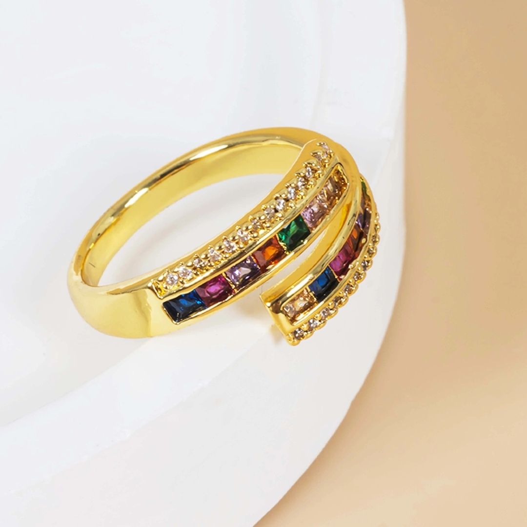 Rainbow Embrace Ring