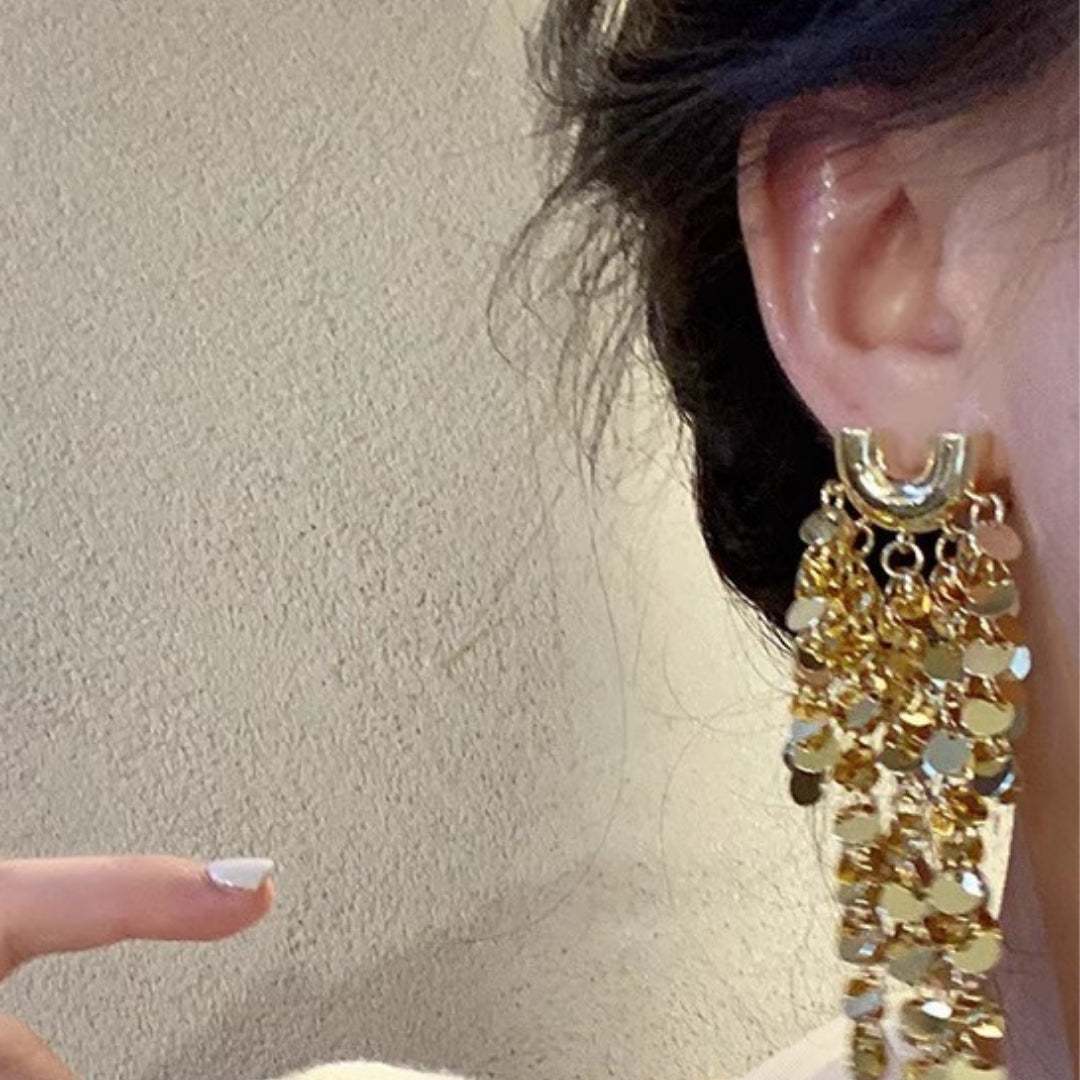 Gilded Fringe Earrings