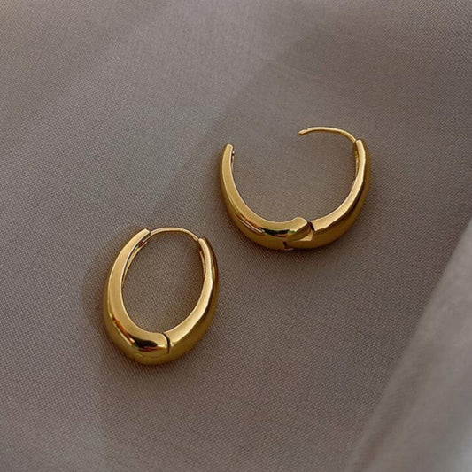 As Pretty As Gold Hoop Earrings