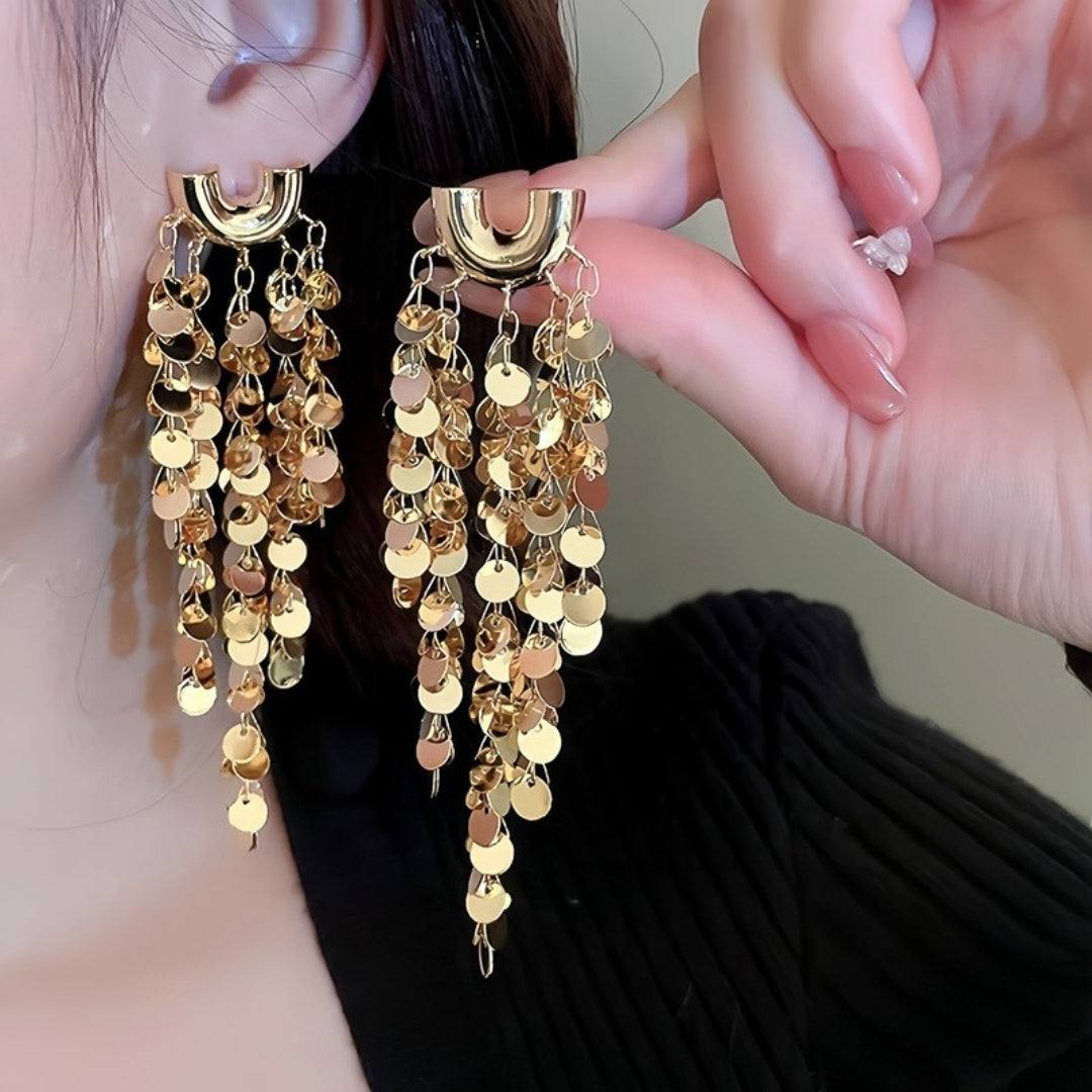 Gilded Fringe Earrings