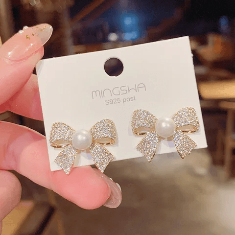 Take A Bow Stud Earrings