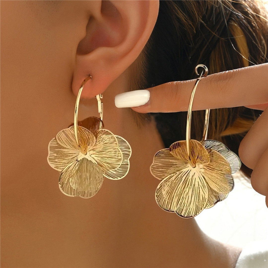 Luxe Lily Hoops Earrings