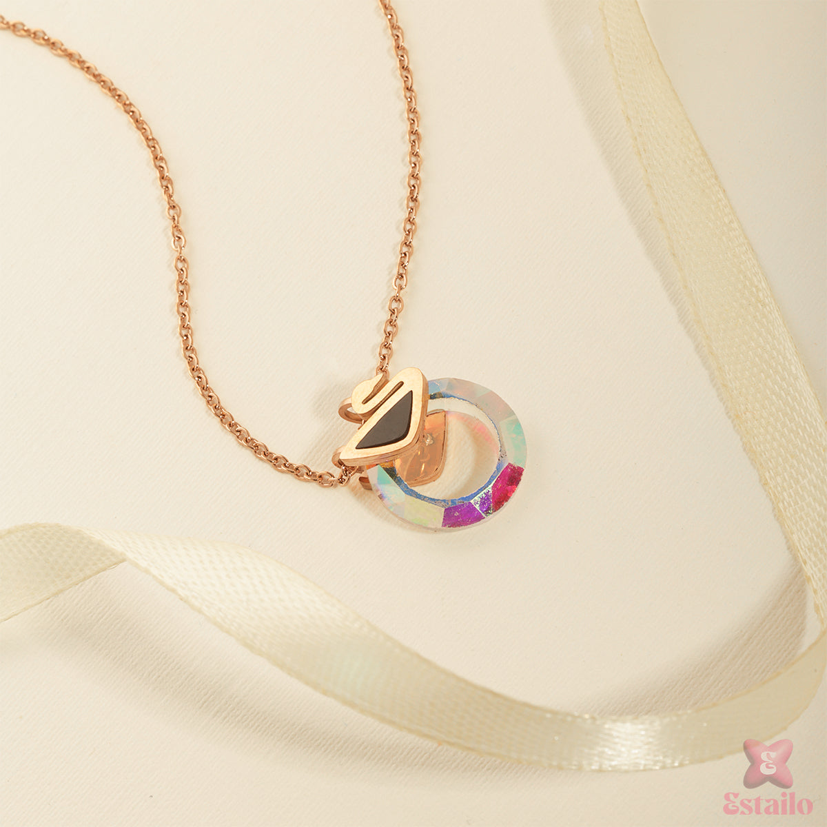 Twinkle Ring Charm Necklace