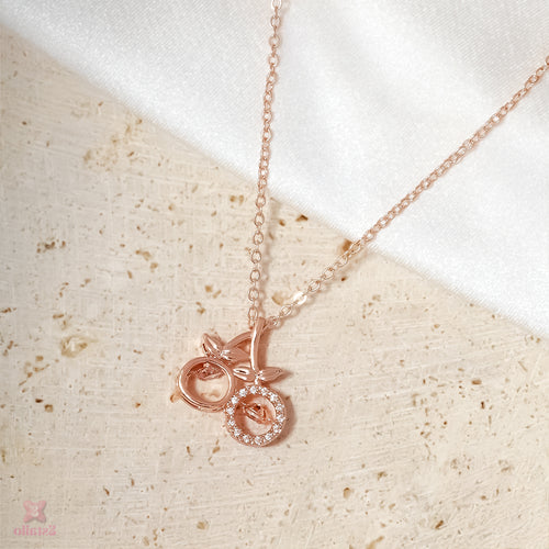 Duo Nugget Charm Necklace