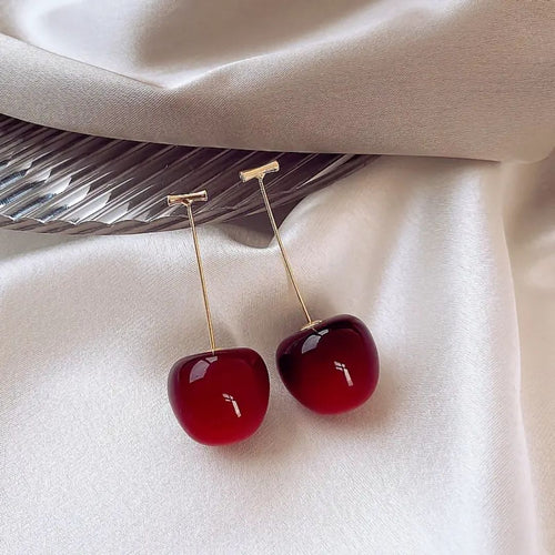 Blow of Cherry Quirky Earrings