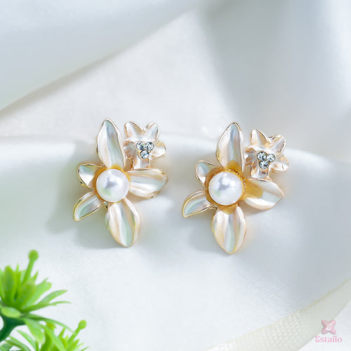 Blooming Pearl Earrings