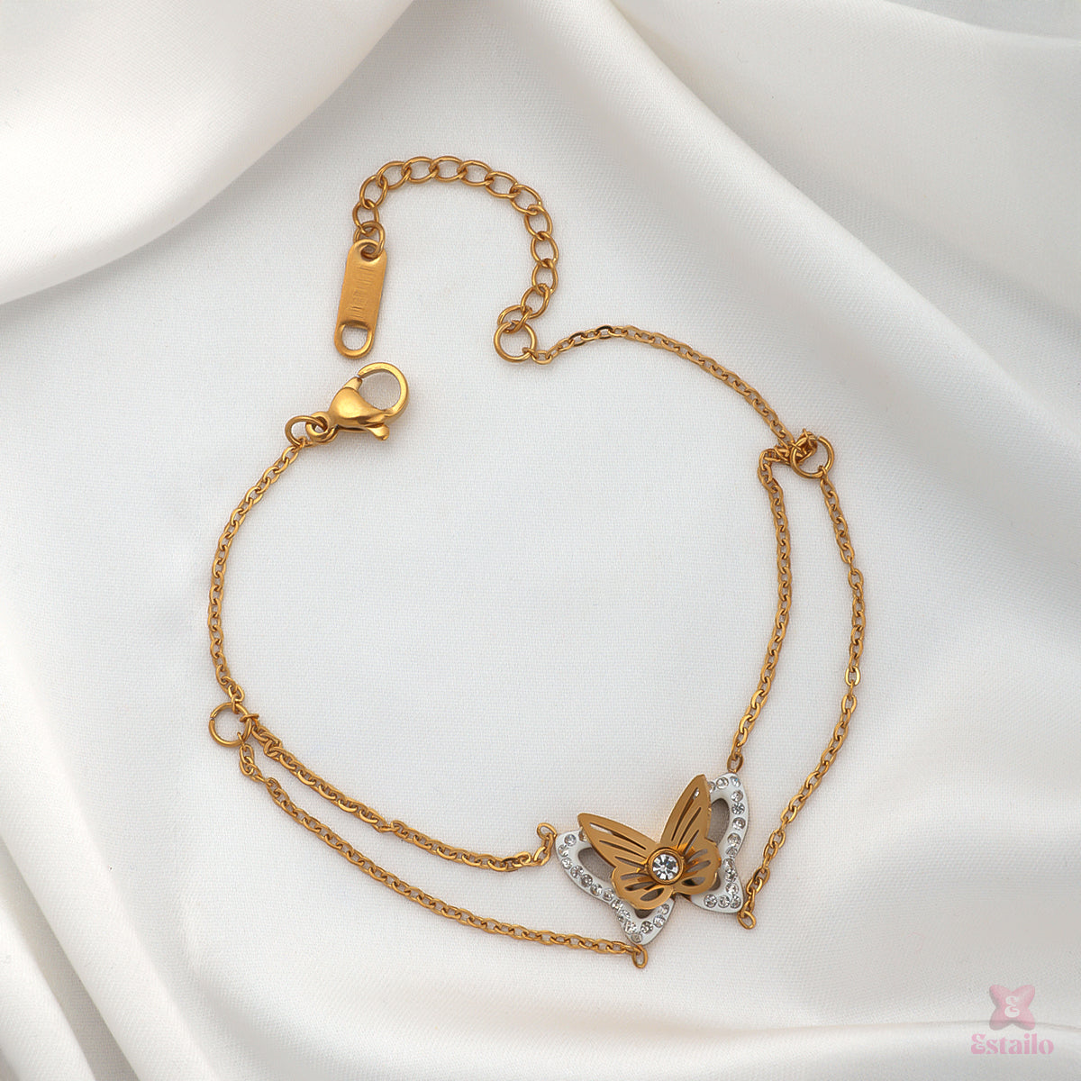 Dainty Butterfly Duo Bracelet
