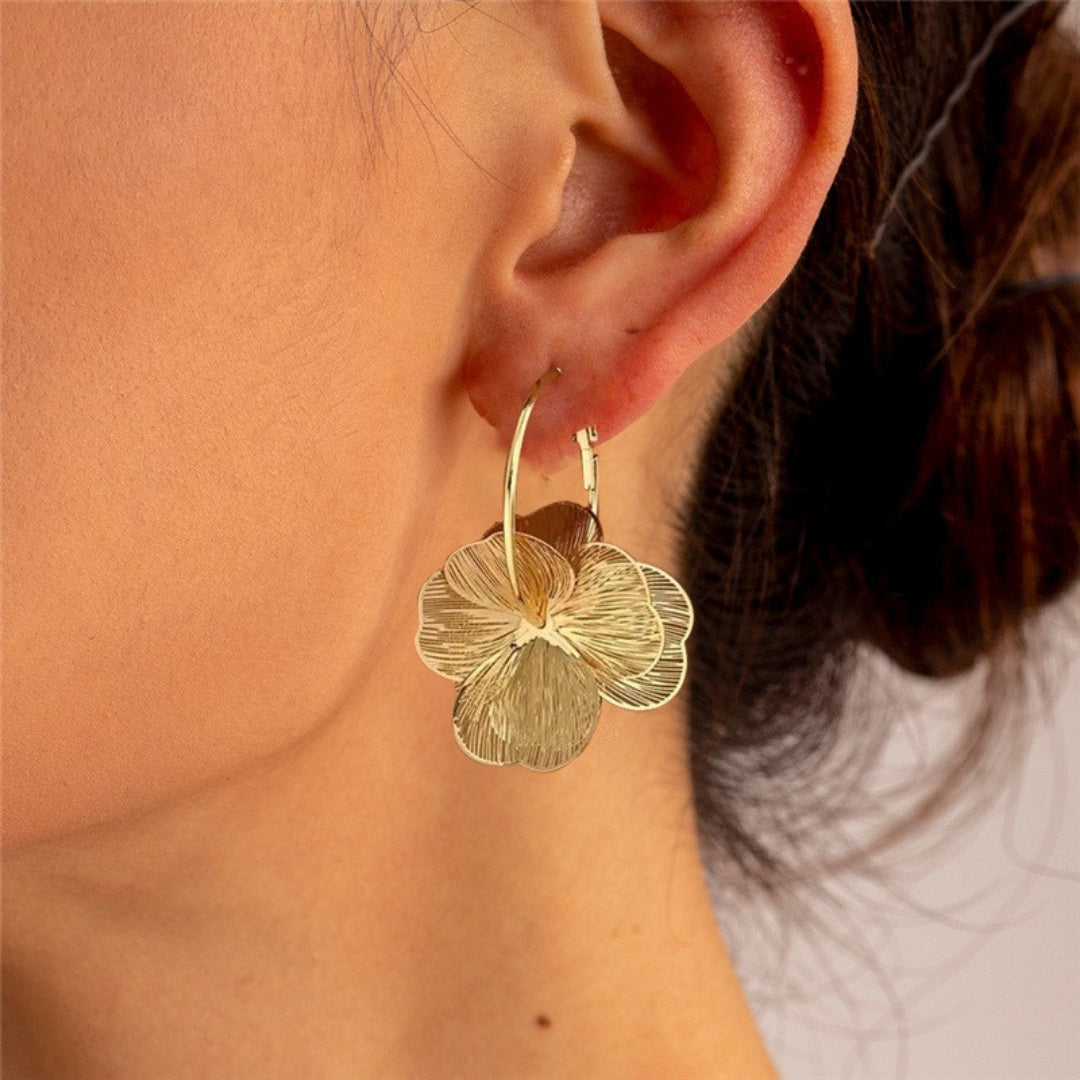 Luxe Lily Hoops Earrings