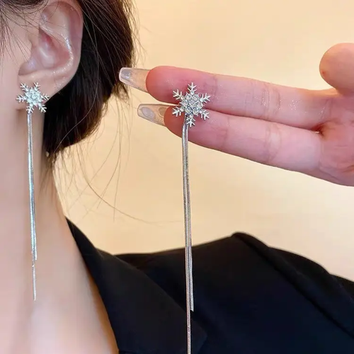 Snowflake Cascade Dangles Earring