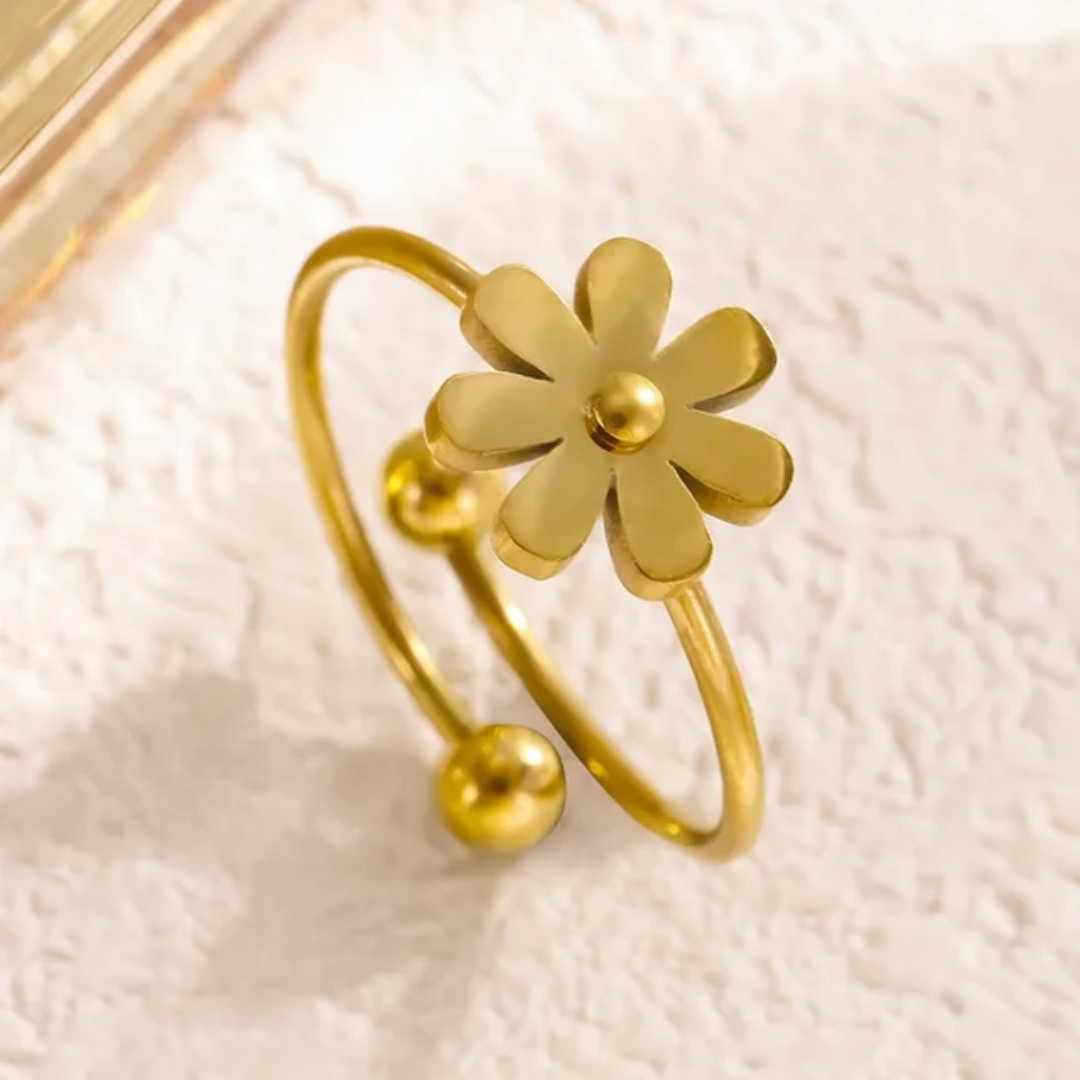 Gilded Flower Ring