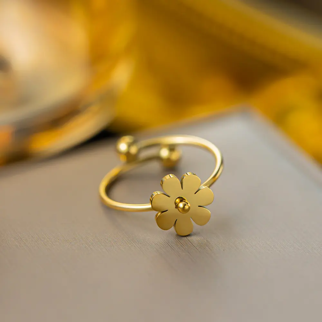 Gilded Flower Ring