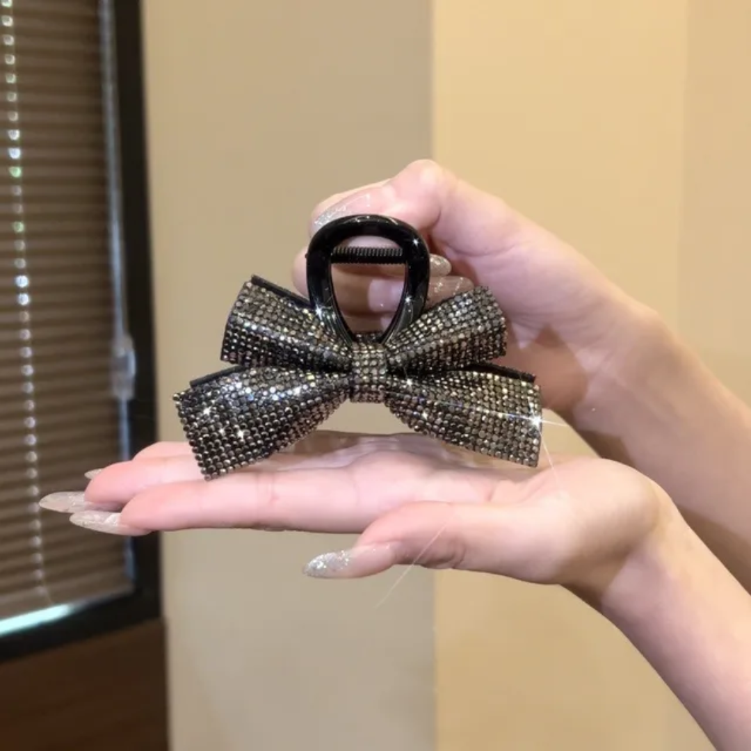 Glitter Glam Bow Claw