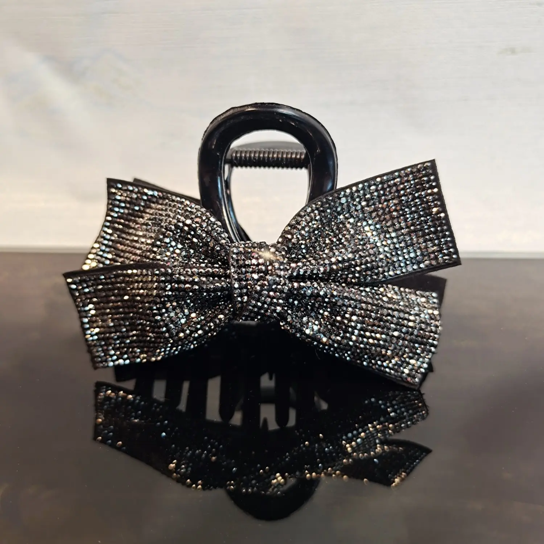 Glitter Glam Bow Claw
