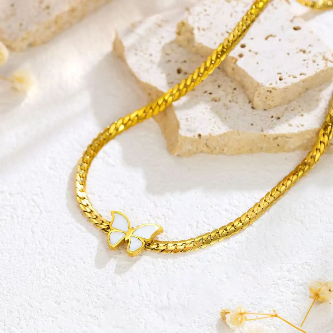 Golden Flutter Necklace
