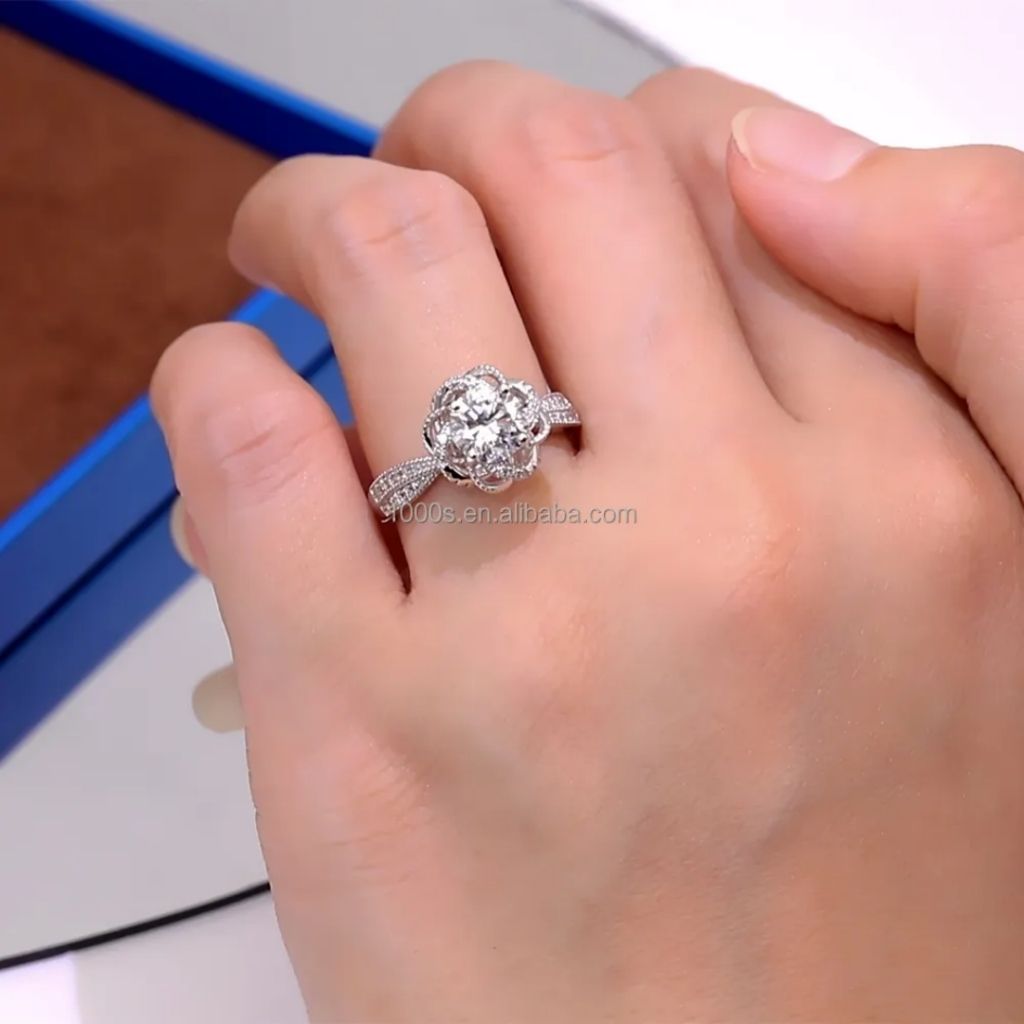 Rose Charm Dainty Ring