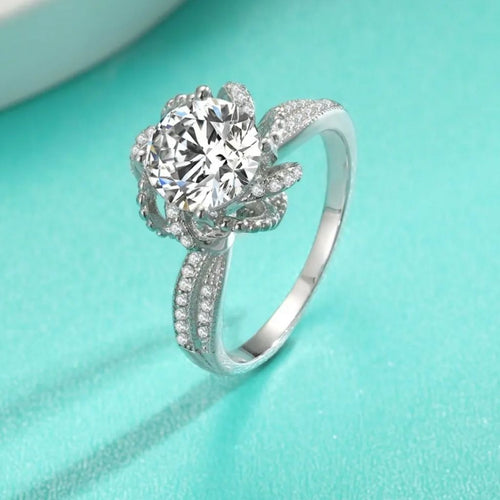 Rose Charm Dainty Ring