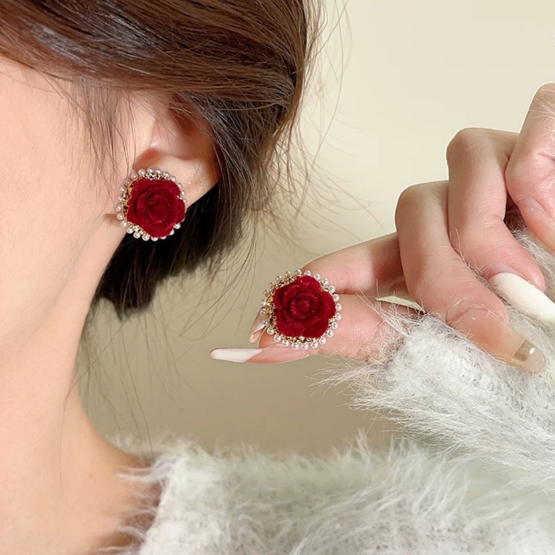 Scarlet Serenade Earrings