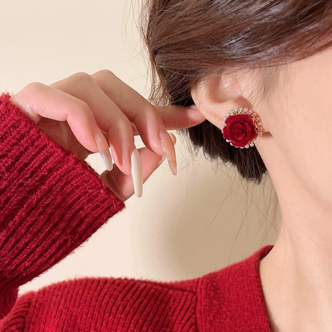 Scarlet Serenade Earrings