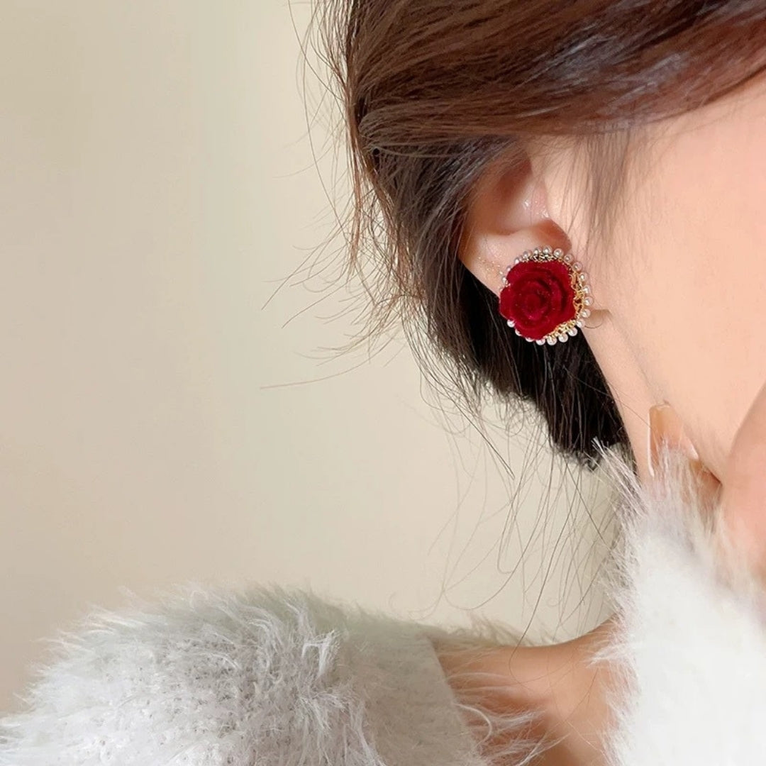 Scarlet Serenade Earrings