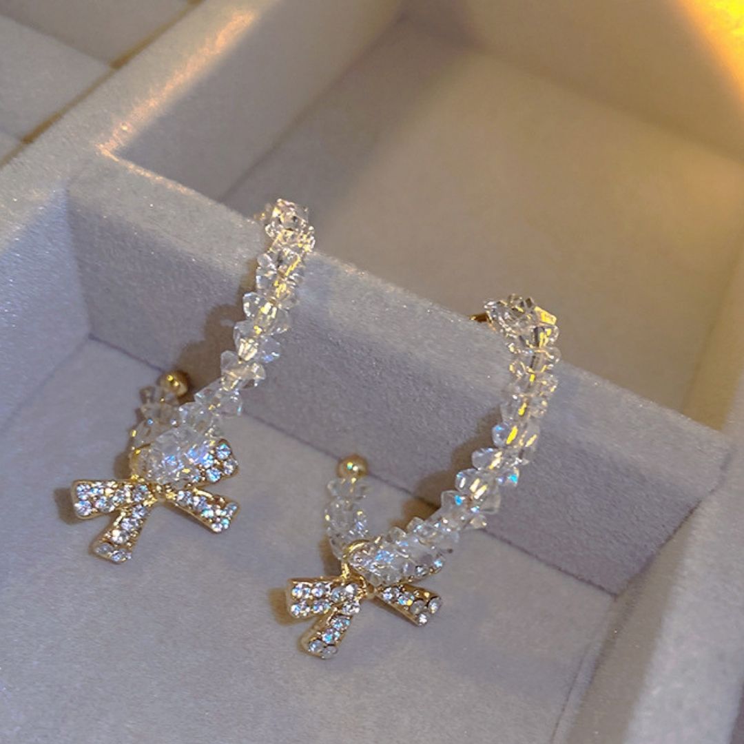 Ribbon Whisper Hoops Earrings