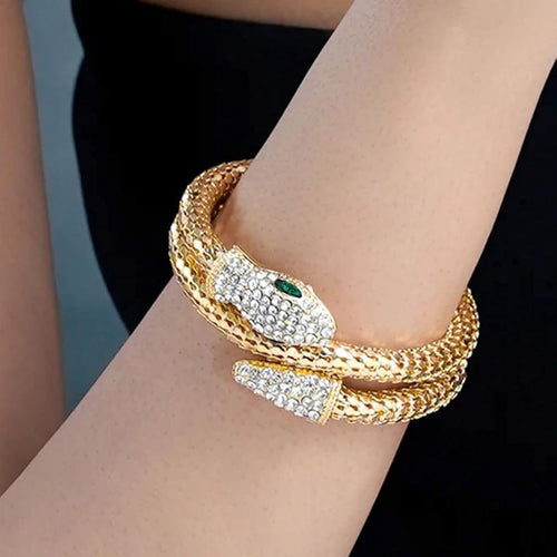 Luxe Serpent Gem Bracelet
