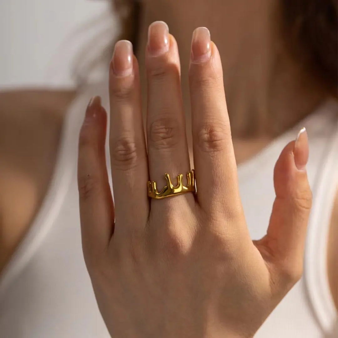 Molten Gold Ring