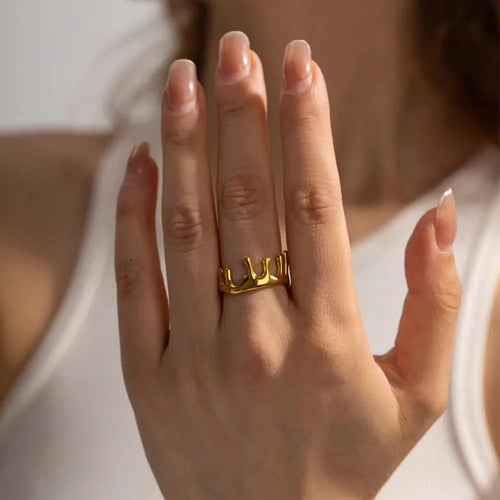 Molten Gold Ring