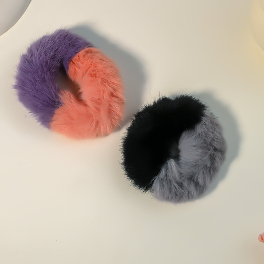 Soft Fuzzy Hair Ties (pack of 4)