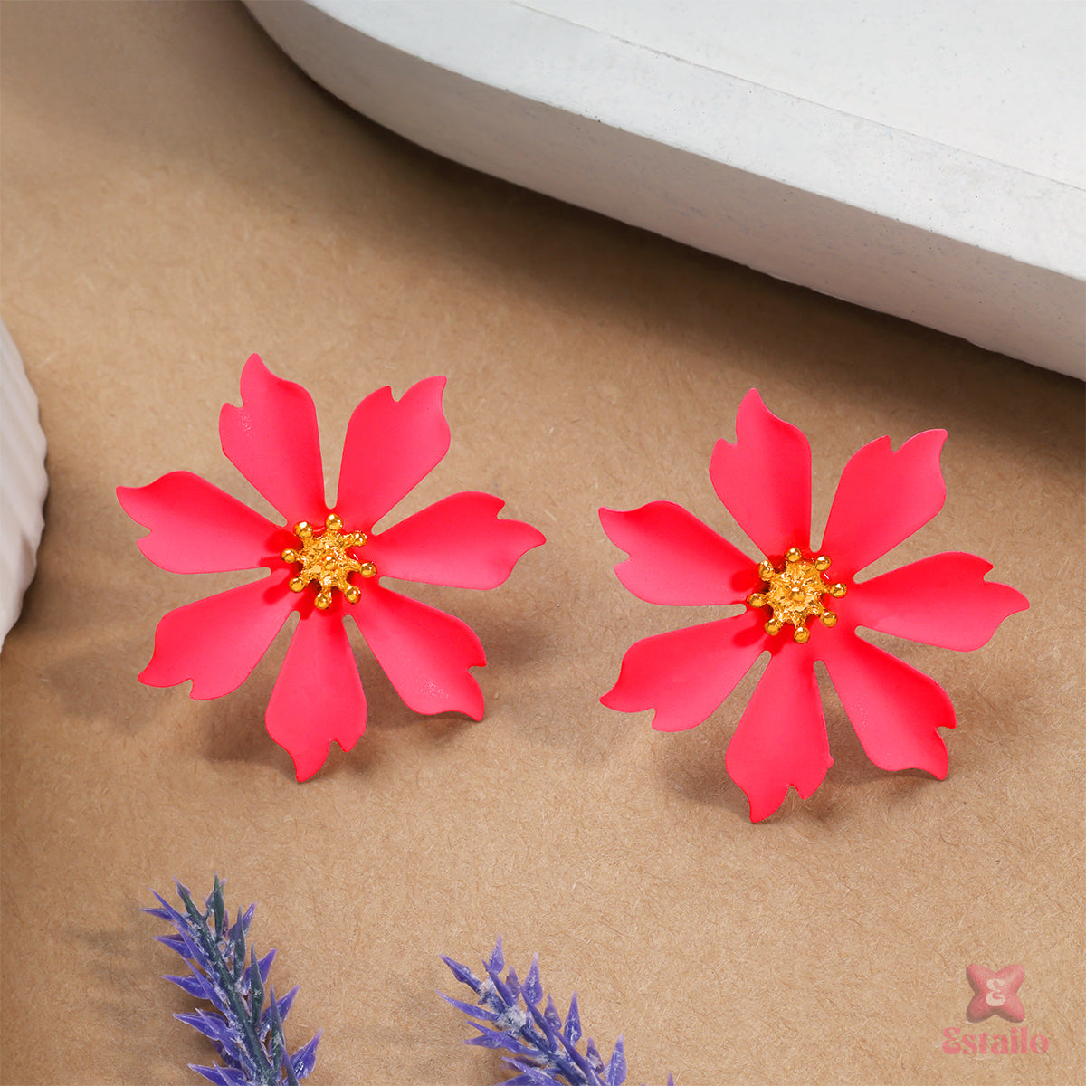 Floral Bloom Studs Earring